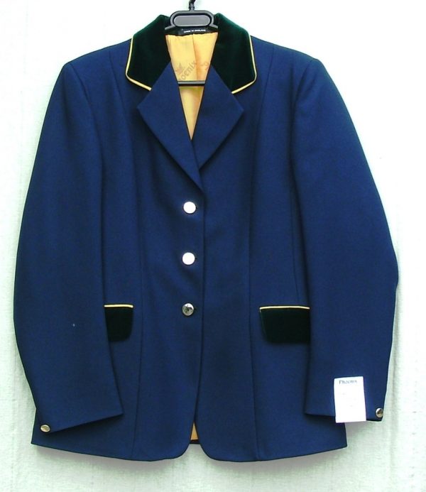 Phoenix Ladies Navy Blue Show Jacket Velvet Trim