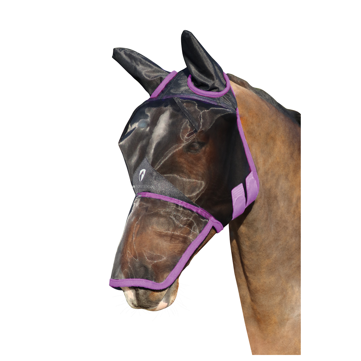 Hy Equestrian Fly Mask with Ears and Nose
