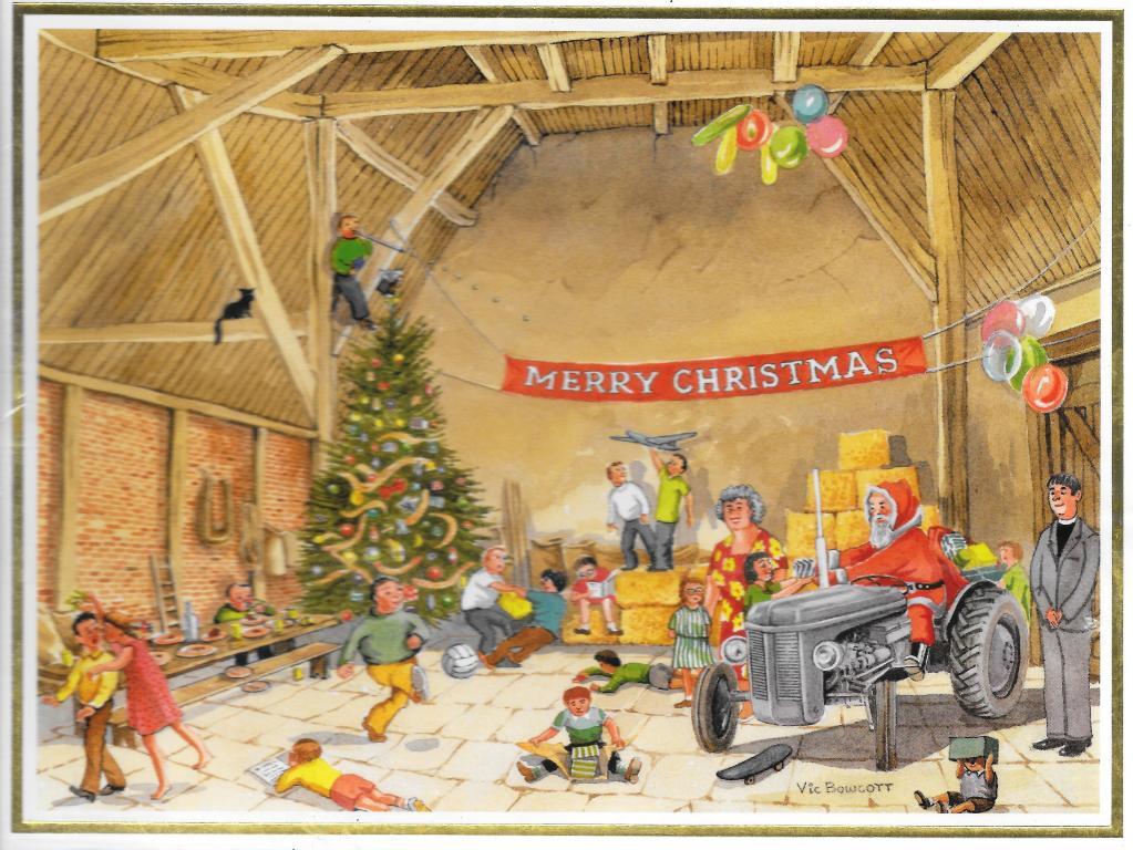 Christmas Card - Christmas in the barn Pack of 10