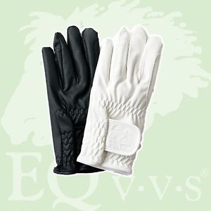 EQvvs Adults Riding Gloves - Synthetic White ONLY (7609)
