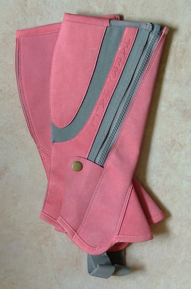 Harry Hall Amara Half Chaps Pink Childs Medium